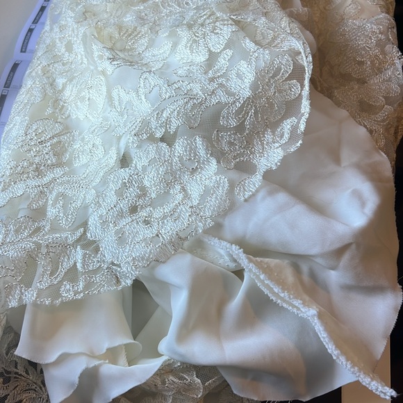Sarah Seven wedding dress gold/ivory lace, purchased from resale bridal boutique - Picture 6 of 7